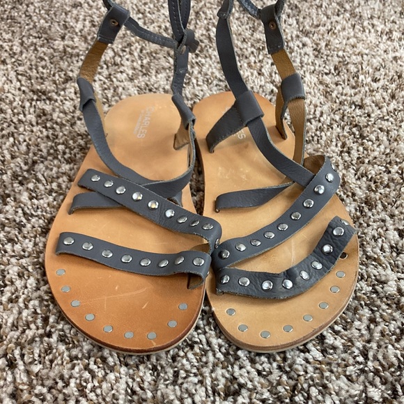 Womens Charles by Charles David Steeler Gladiator Sandals, Gray size 9.5 - Picture 4 of 8